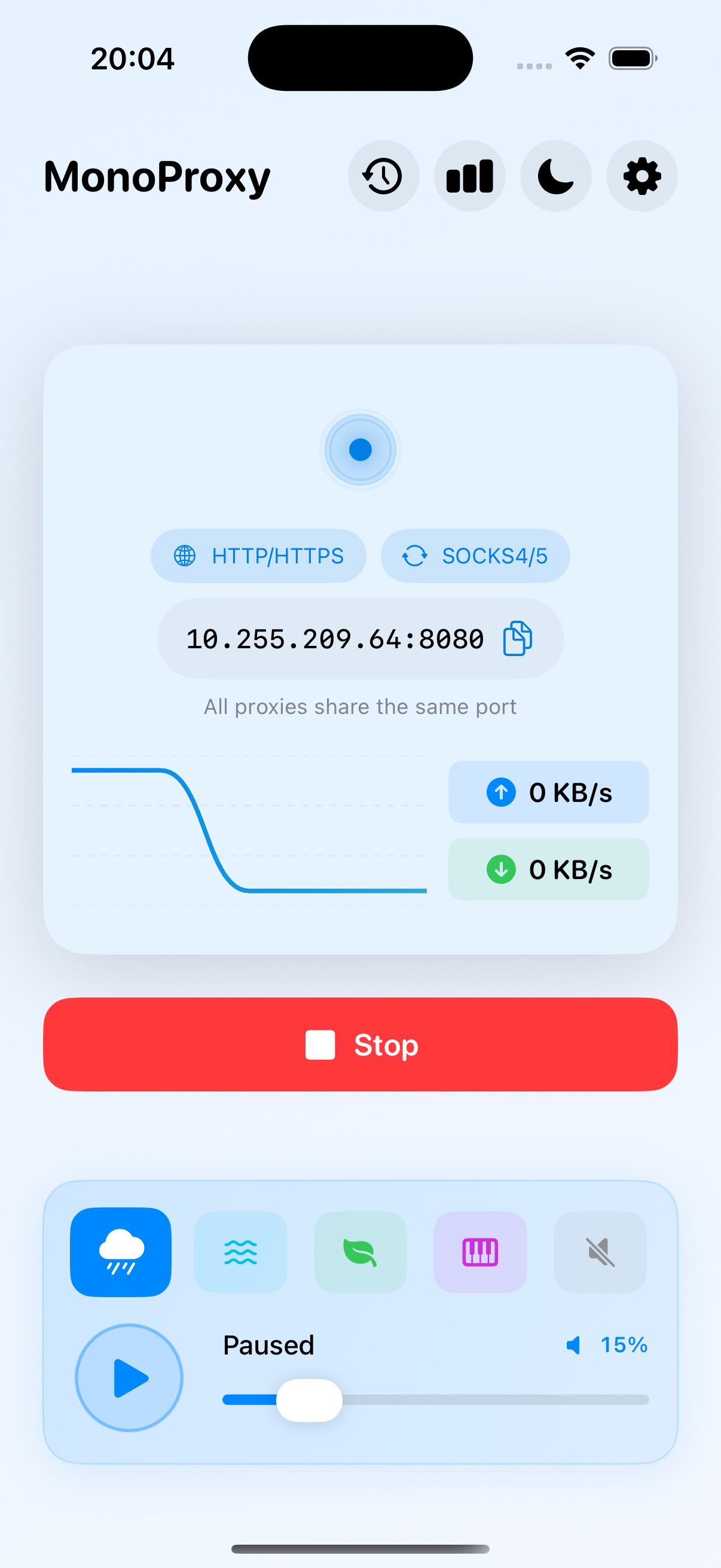 MonoProxy running with HTTP/HTTPS and SOCKS4/5